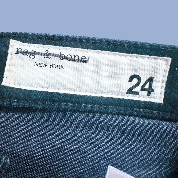 NWT Rag & Bone ‘Cate’ Mid-Rise Ankle Length Skinny Jean in “Oxford” Wash Size 24 - Picture 11 of 16